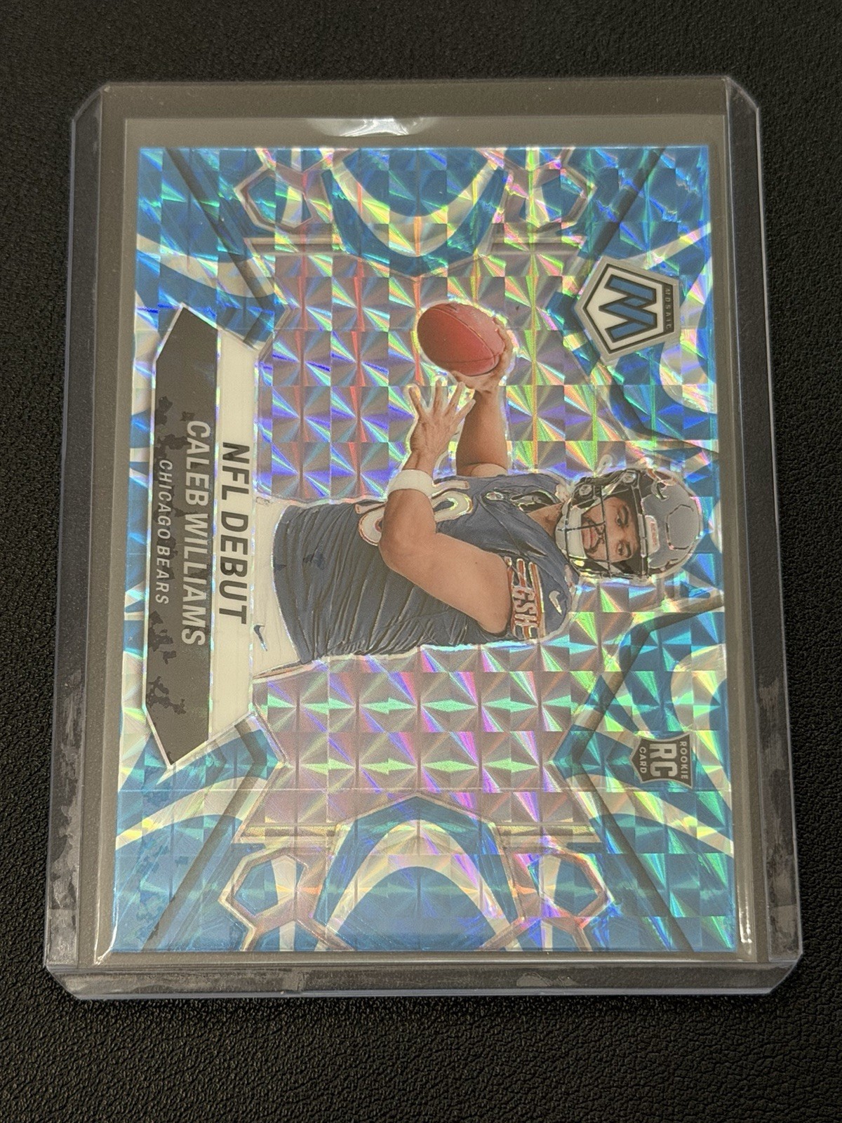 Caleb Williams 2024 Mosaic RC #289 NFL Debut Reactive Blue Prizm Bears