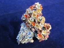 Vintage Forget Me Not Flower Lot Collection Blue Brown Millinery H5463