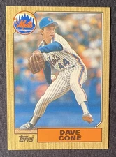 1987 David Cone Topps Traded Rc Yankees PERFECT GAME 7/18/1999 Clean 