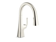 Kohler K22063SN Graze 1.5 GPM Pull Down Kitchen Sink Faucet with Three
