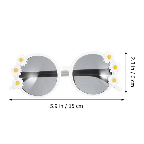 Flower Glasses Cute Sunglasses for Women Tropical Party Funny - Picture 6 of 10