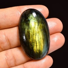 Natural Labradorite Oval Shape Cabochon Loose Gemstone 63.5 Ct. 40X24X8mm JE2081
