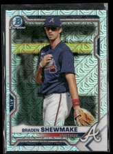 2021 Bowman - Chrome Prospects Braden Shewmake #BCP-48 Mojo Refractor (RC)