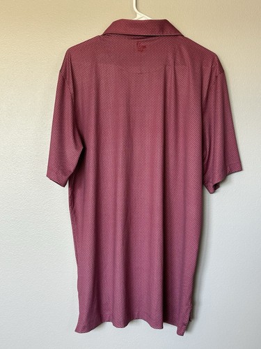 Henry Dean Men’s Geo Print Performance Knit Polo Large. Golf Wicking Casual Work - 第 2/11 張圖片