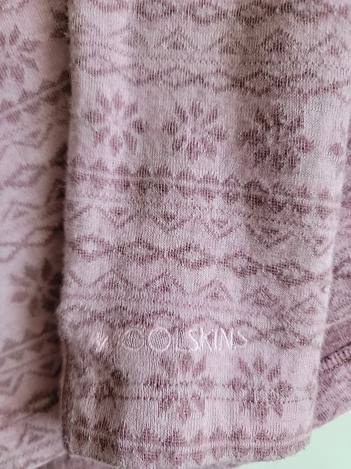 Camisa Terramar Merino Lana Piel Mujer Mediana Rosa Nórdica Manga Larga Capa Base Foto 4 de 4