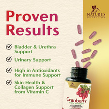 Cranberry Pills Supplement 25,000Mg - Fresh Cranberry Equivalent with Vitamin...