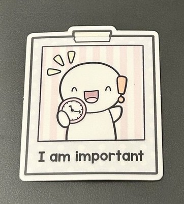 NEW The Coffee Monsterz Co.  I Am Important  Self Affirmation Sticker TCMC