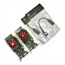 Lot of 2 Dell AMD Radeon HD 8490 1GB GDDR3 PCIe 16 Low Profile Video Card 0W42M3