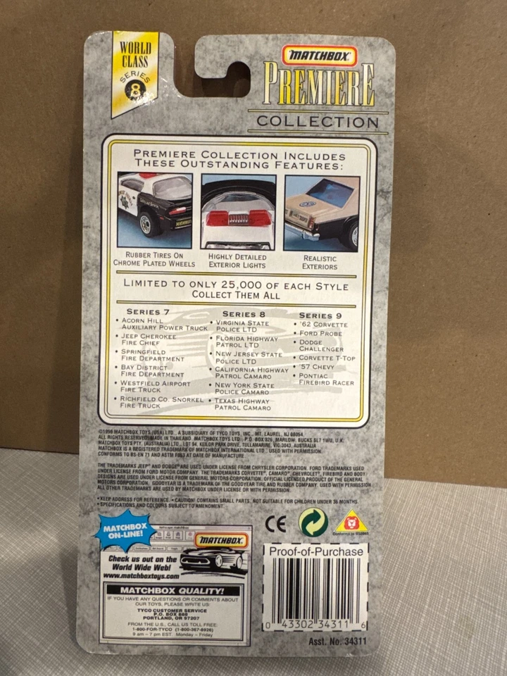 Matchbox Premier New Jersey State Police LTD - nMINT in Box - Image 2 of 4