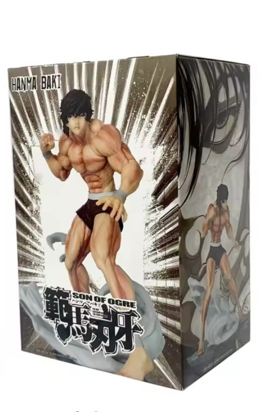 Figurine Yujiro Hanma Baki The Grappler statuette manga de combat avec socle amovible