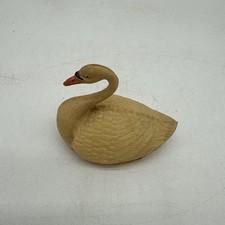 Viscoloid Toy Swan Orange Beak Figure 2.5" Celluloid Antique Vintage Farm