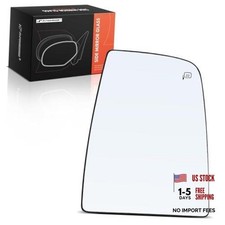 Right Passenger Side Upper Heated Mirror Glass - Compatible with Ford Transit