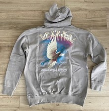 Amiri Sweatshirt Hoodie Gray Embroidered Logo Print Oversized Size S