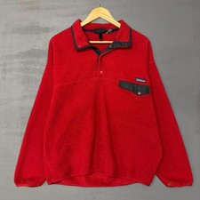 Patagonia Synchilla Snap-T Fleece Pullover Red Mens XL Vintage Mexico Made