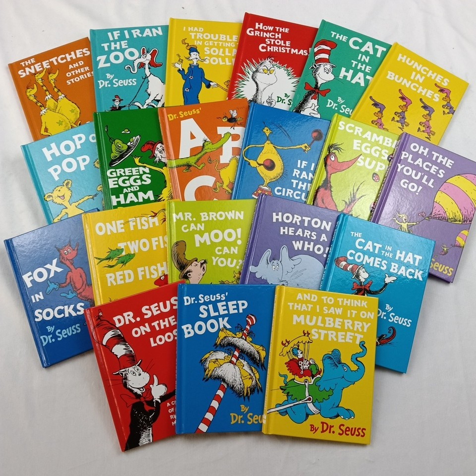 20 Mini Dr Seuss Hardcover Books Lot Set Bundle Cat