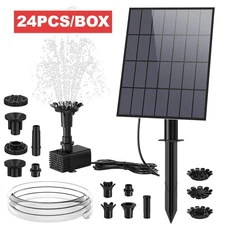 AISITIN 3.5W Solar Pump with 4.9FT Pipe, Fountain for Garden Decoration,24 PCS