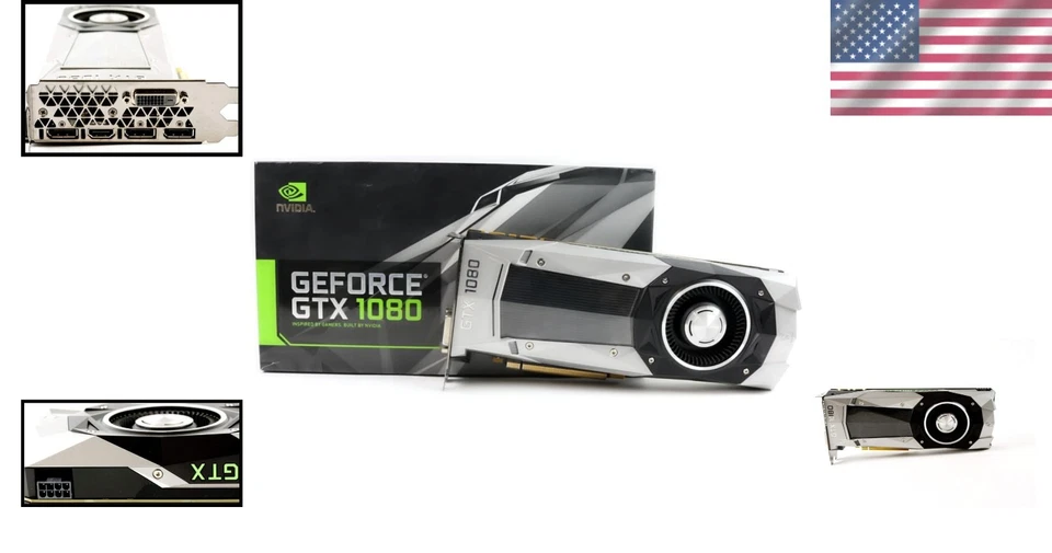 High-Performance GeForce GTX 1080 8GB GDDR5X Video Card - Renewed Quality - Image 2 of 4