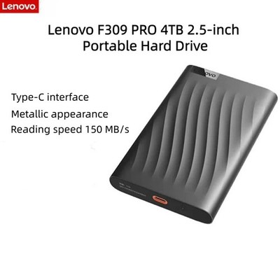 Genuine Lenovo 4TB USB3.0 2.5'' Portable External Hard Drive Disk F309 Pro 