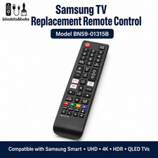 Samsung BN59-01315B TV Remote Control Replacement Smart LED LCD 4K UHD Netflix