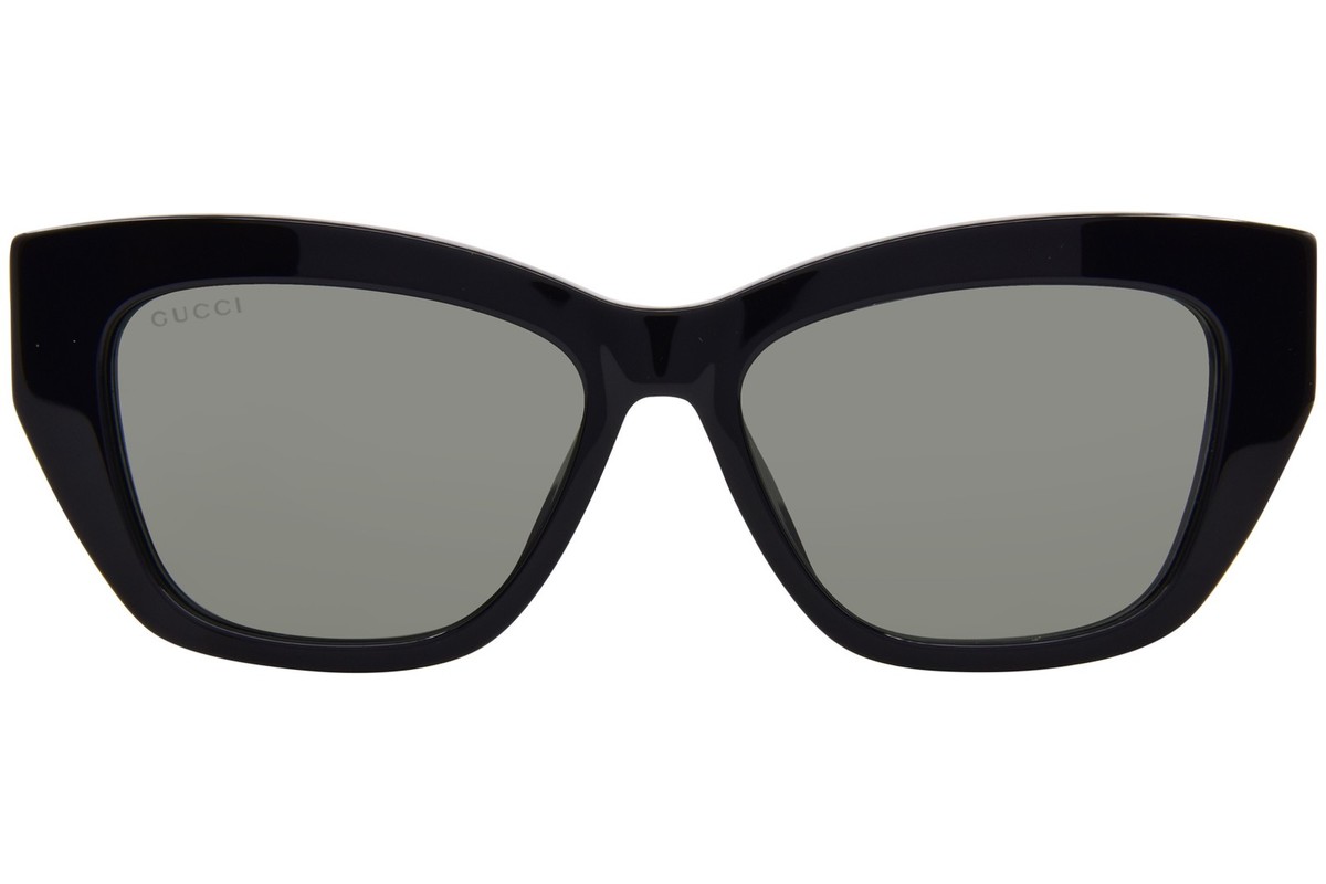 Gucci GG1844SA 001 Sunglasses Women's Black/Grey Lenses Cat Eye