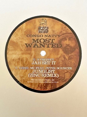 Congo Natty - Junglist DJ Zinc Remix / Jah Set It 12'' Jungle Vinyl Peter Bouncer