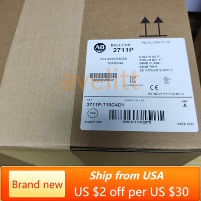 New Sealed Allen-Bradley 2711P-T10C4D1 10.4'' Color 2711PT10C4D1  Panelview Plus