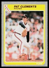 1985 Fleer Update Pat Clements #U-26 Rookie Card California Angels. rookie card picture