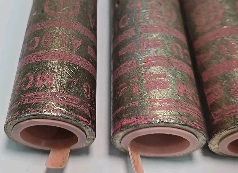 Lot of 3 - ILSCO AS-500 Long Compression Barrel Splice Pink 16A Aluminum 500 MCM - Image 3 of 3