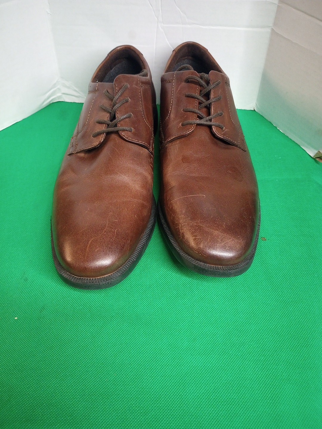 SAOLA Scarpe da uomo Nunn Bush taglia 10M comode gel memory foam in pelle marrone