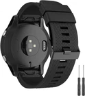 QuickFit 22mm Silicone Band for Garmin Fenix 8-47mm, 7, 6, 5, Forerunner 945/935