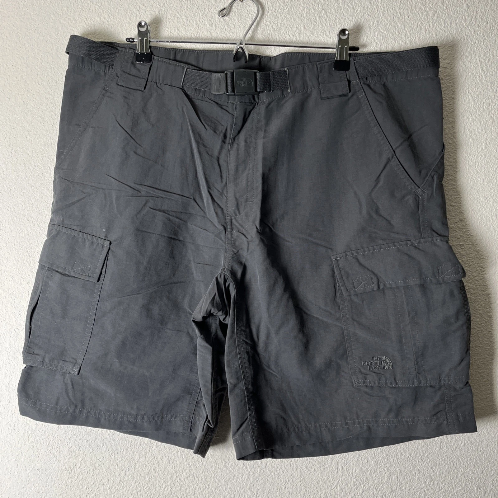 North Face Shorts Men's L Black Nylon Cargo Hiking Outdoor Quick Dry Trail