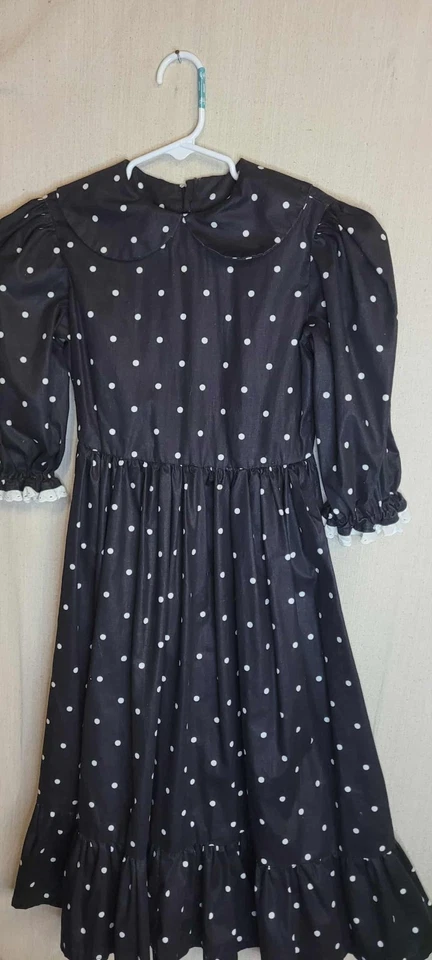 Vestido de Navidad Daisy Kingdom vintage, talla aproximada 7, hecho a mano Foto 3 de 4