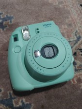 FUJIFILM Instax Mini 9 Ice Blue Instant Film Camera Tested Works Mint Green