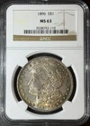 1896 Morgan dollar NGC MS 63 Beautifully Toned Patina