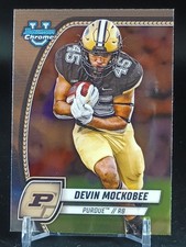 2024 Bowman University Chrome Football #175 Devin Mockobee Purdue Boilermakers
