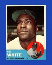 1963 Topps Set-Break #290 Bill White EX-EXMINT *GMCARDS*