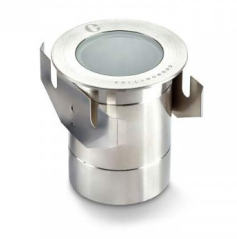 (194) GL040SBC - Collingwood Ultra Low Glare LED Ground Light - Brushed Metal -