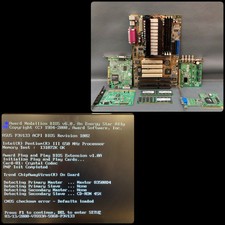 ASUS P3 V133 Intel Pentium III 650MHz 128MB Crucial RAM w/Additional PCI Cards