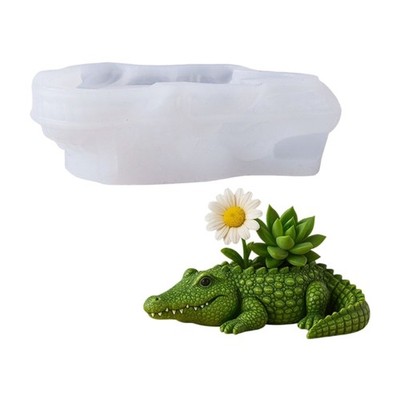 Silicone Mold For Alligator Shape Cup Decorative Planters And Gift