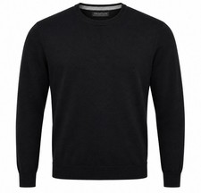 Christian Lacroix 100 Extra Fine Merino Wool Men  s Large Sweater Pullover Black