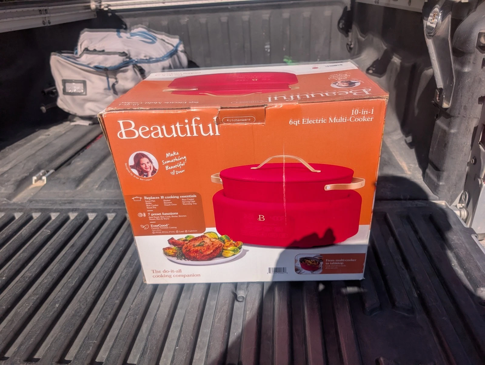 Beautiful 10 in 1, 6 Qt Electric Multi-Cooker Red by Drew Barrymore
Opens in a new window or tab