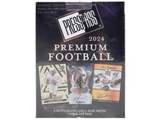2024 LEAF PRESS PASS PREMIUM FOOTBALL HOBBY BOX NEW FACTORY SEAL SHRINK WRAP