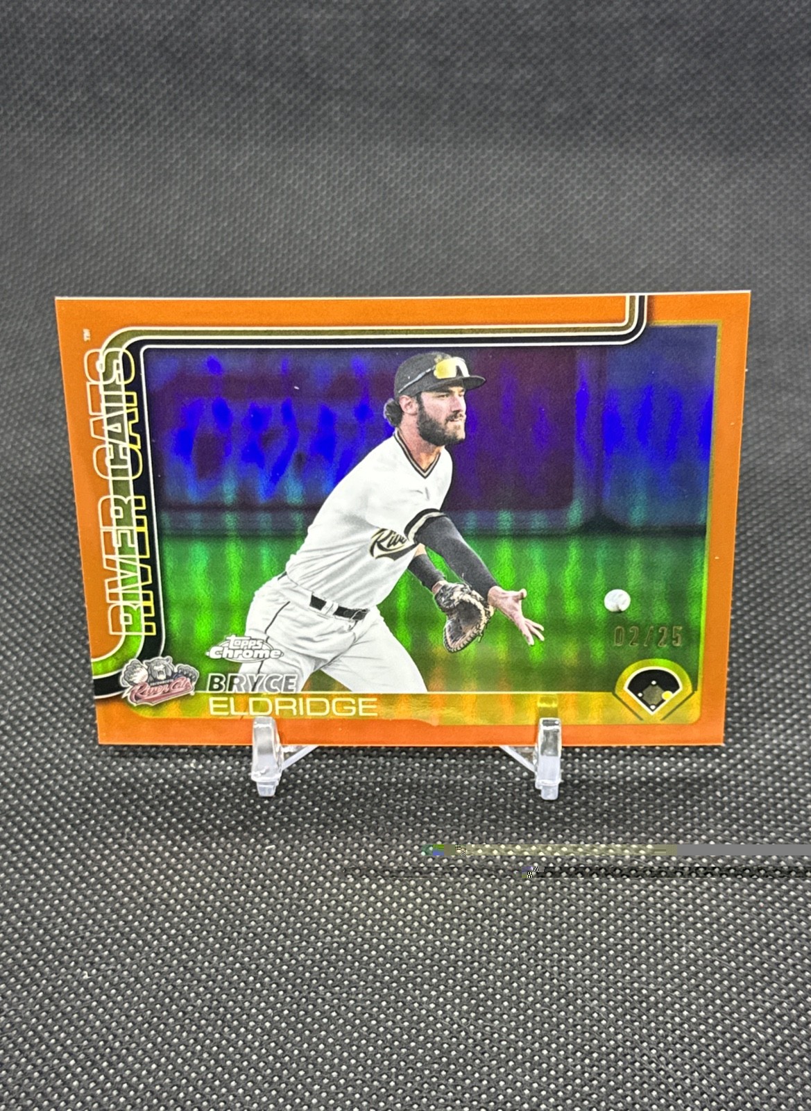 2025 Topps Pro Debut - Chrome Bryce Eldridge Orange Refractor /25 (RC) #PDC-196