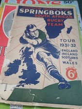 1931/32 SOUTH AFRICA TOUR TO BRITAIN SOUVENIRE PROGRAMME