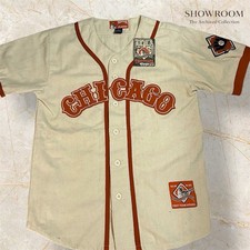 Chicago Throwback Baseball Jersey Y2K Deadstock Cream Red #21