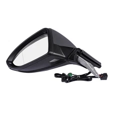 Vw Golf 2012-2020 Electric Folding Door Wing Mirror Primed Left Side Passenger