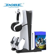 DOBE PS5 Stand Cooling Fan For PS5 Slim/PS5 Disc Digital Controller Charger