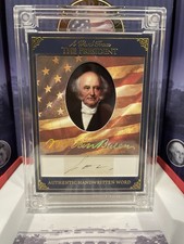 2025 A Word From POTUS Martin Van Buren Handwritten Word Rare Ink 
