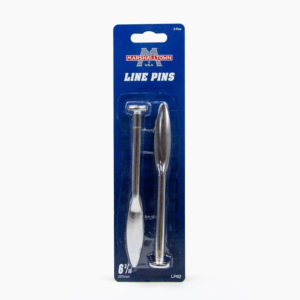 Marshalltown Line Pins Pack 2 Forged Steel Bricklaying String Alignment Tool