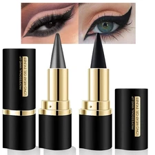 evpct 2Pcs Black Grey Gray Gel Eyeliner Pencil Eye Black Face Paint Stick Mak...